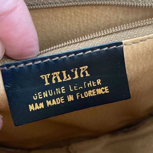 Vintage TALJA Leather Trapeze Shoulder Bag Handmade in Florence, Italy - Picture 15 of 15